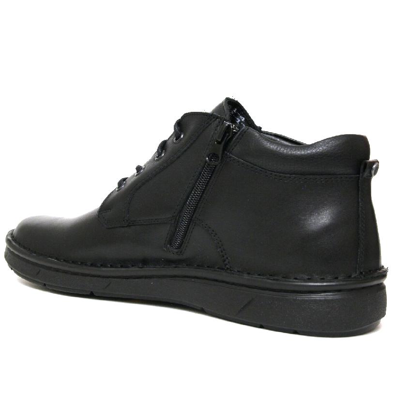 Мужские ботинки Krisbut 6765-1-4 кожа-байка чёрные 2